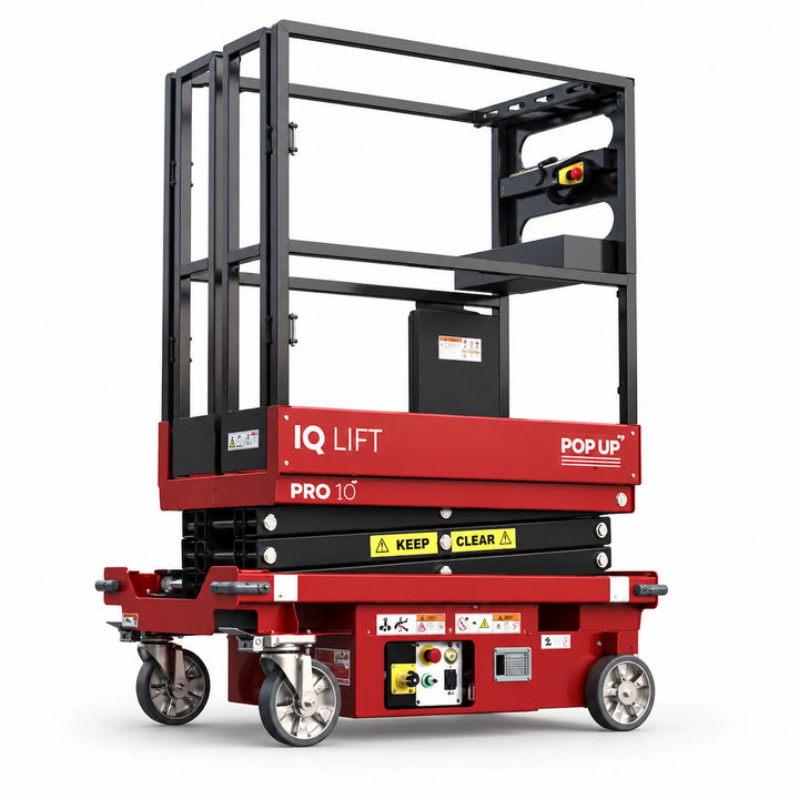 Pop Up Pro 10 IQ low-level access platform on a white background