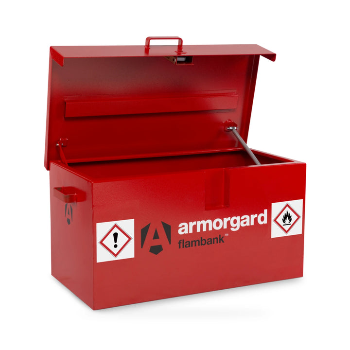 Armorgard FlamBank FB1 Van Box — empty open interior view