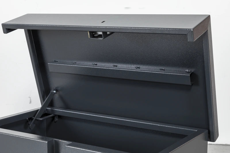 Armorgard OxBox OX1 Van Box — lid-support detail