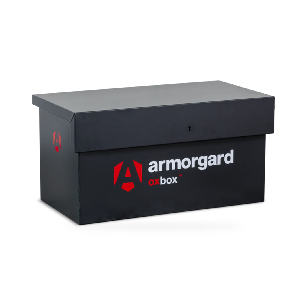 Armorgard OxBox OX1 Van Box — front-left view with lid closed