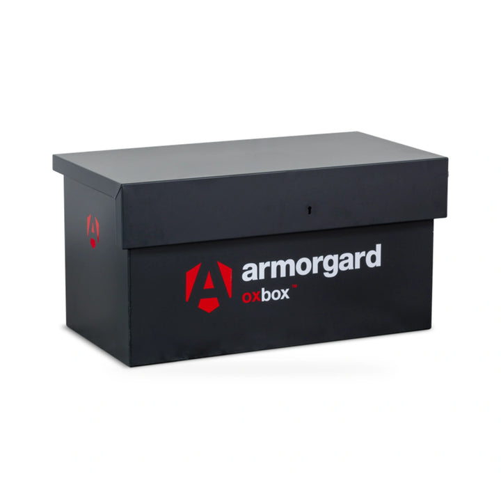 Armorgard OxBox OX1 Van Box — front-left view with lid closed