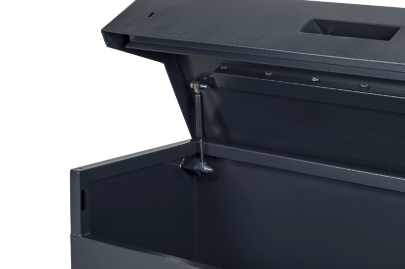 Armorgard OxBox OX2 Truck Box — gas-strut detail