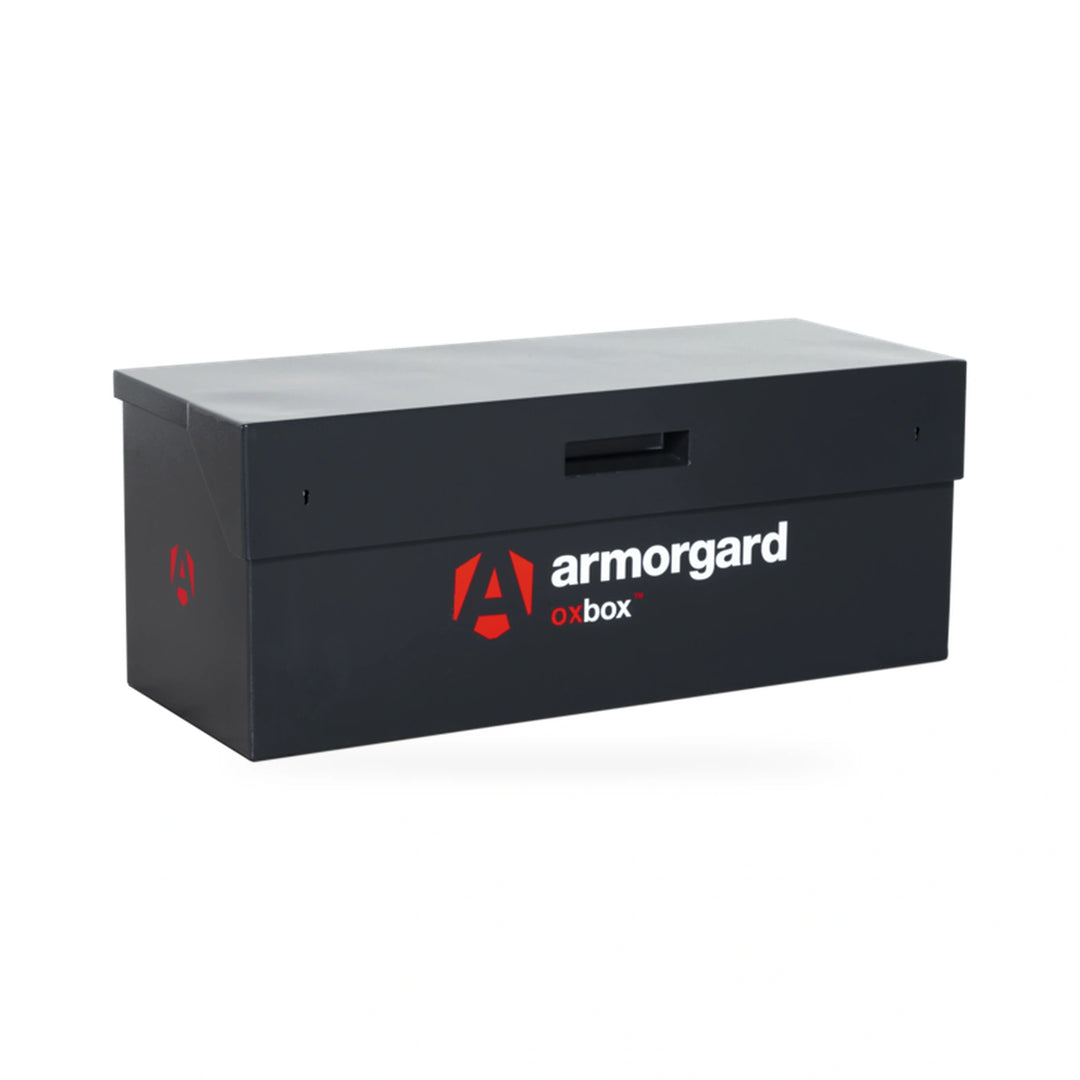 Armorgard OxBox OX2 Truck Box — front-left view with lid closed