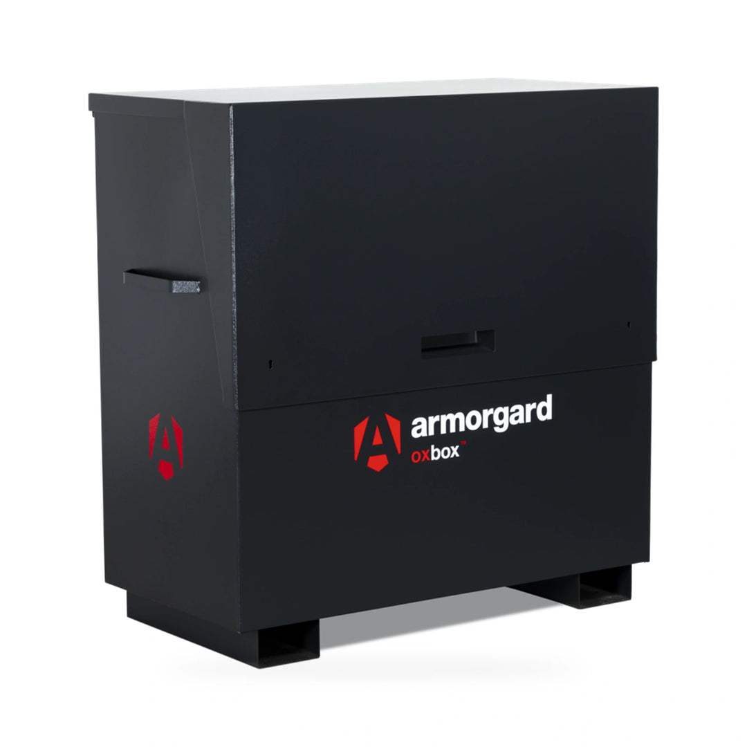 Armorgard OxBox OX4 Site Chest — front-left view with lid closed