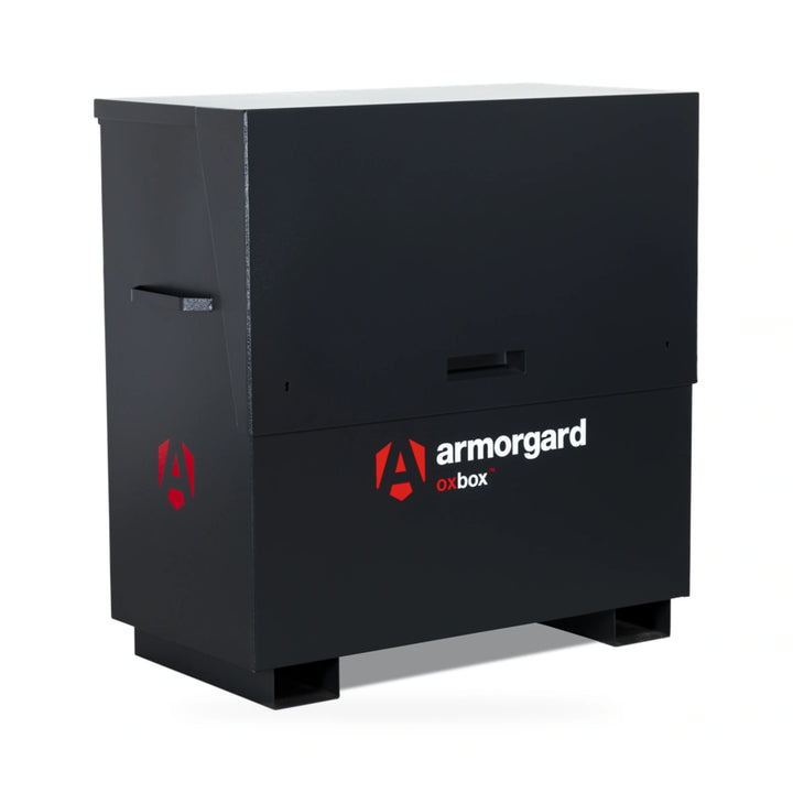 Armorgard OxBox OX4 Site Chest — front-left view with lid closed