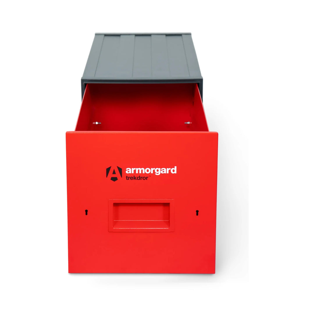 Armorgard TrekDror TKD3 Vehicle Tool Drawer — front view of empty extended drawer