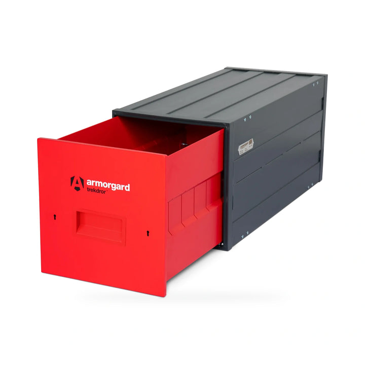 Armorgard TrekDror TKD3 Vehicle Tool Drawer — empty drawer extended without optional dividers