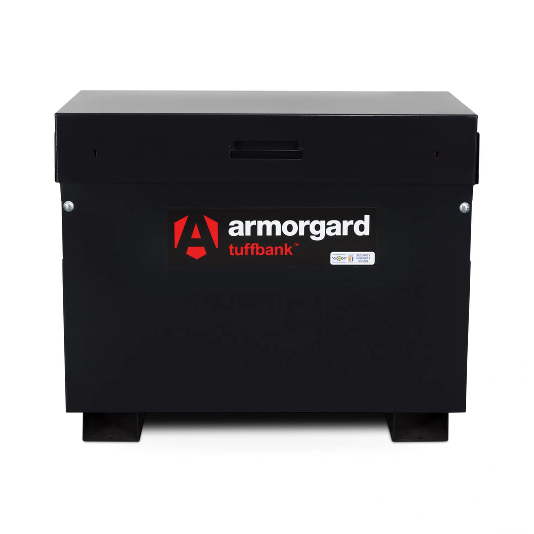 Armorgard TuffBank TB3 Site Box — front view with lid closed