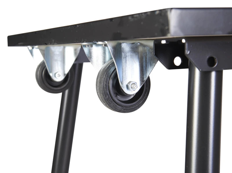 Armorgard TuffBench BH10-HWF Folding Workbench — standard wheel detail
