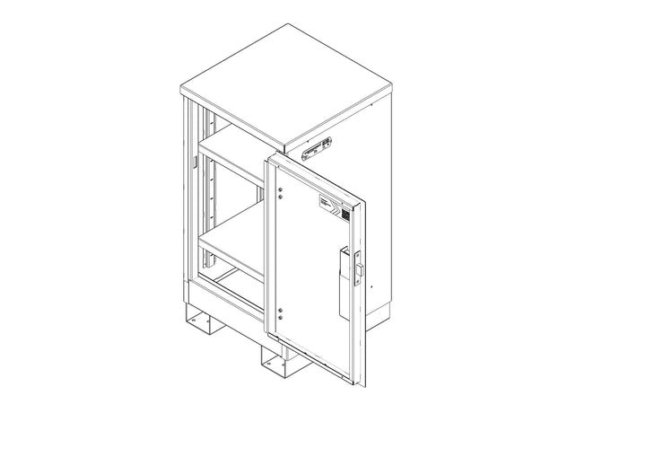 Armorgard TuffStor TSC1 Cabinet — official manufacturer product illustration. Official manufacturer drawing, not a generated image.